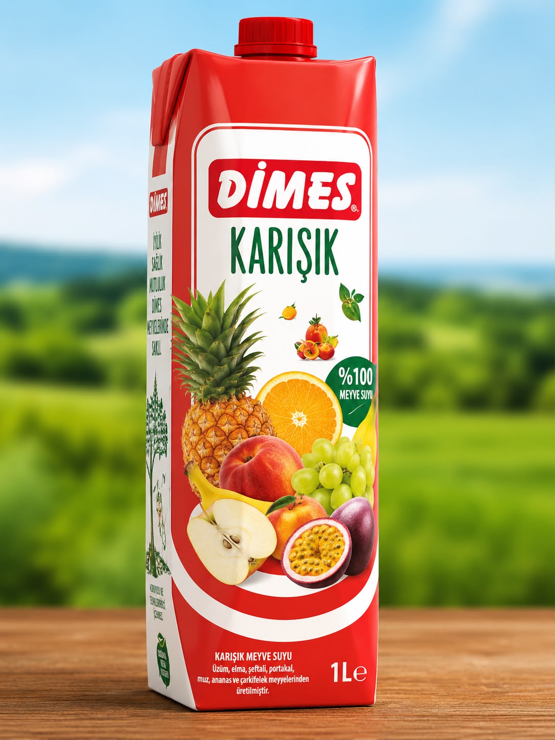 Dimes Vişne 1 Litre (12 Li)