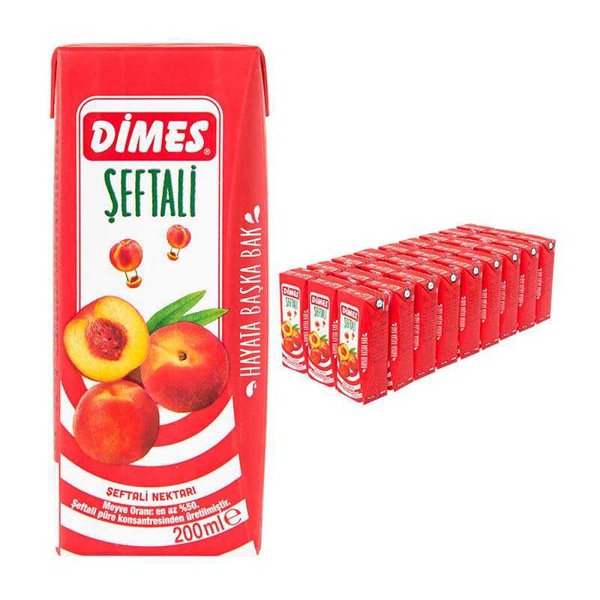 Dimes 200 ml Şeftali ( 27 li )